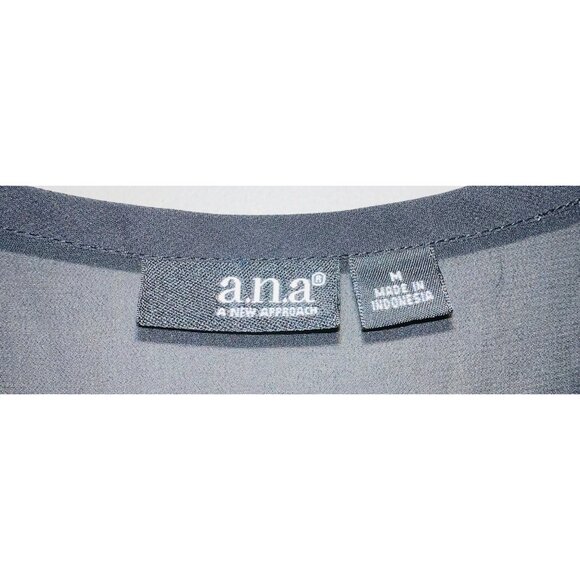 Ana Women's Camouflage Print Long Sleeve Blouse Size M - Picture 3 of 4